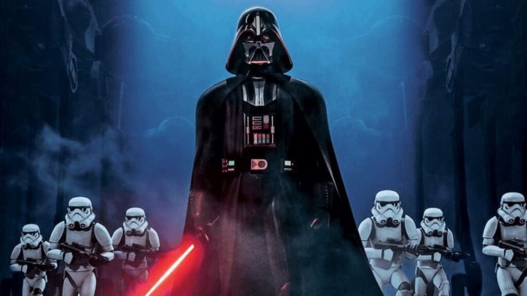 Darth Vader associado à Marcha Imperial em Star Wars